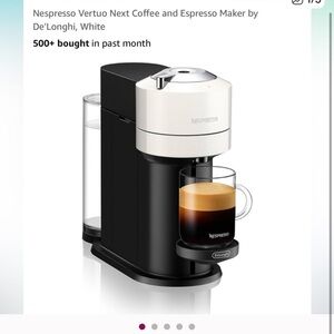 Nespresso Vertuo Next Coffee and Espresso Maker by De'Longhi, White